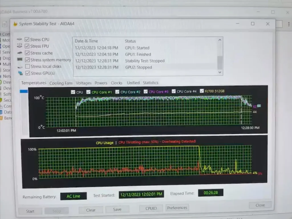 تراتل کردن CPU خراب
