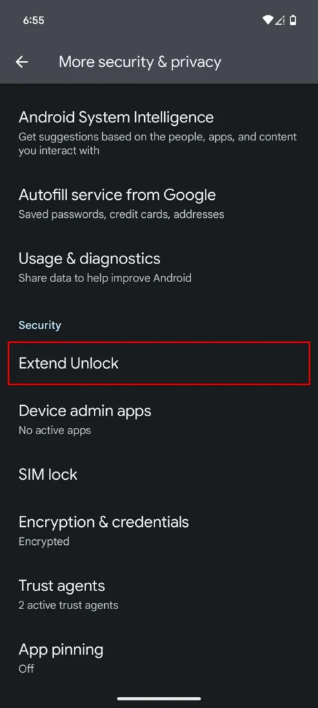 Extend Unlock 3