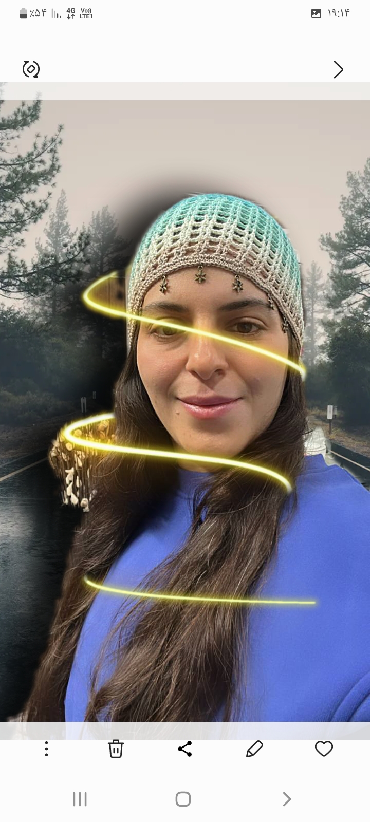 کلاه رنگین کمانی مناسب فصل بهار و تابستان