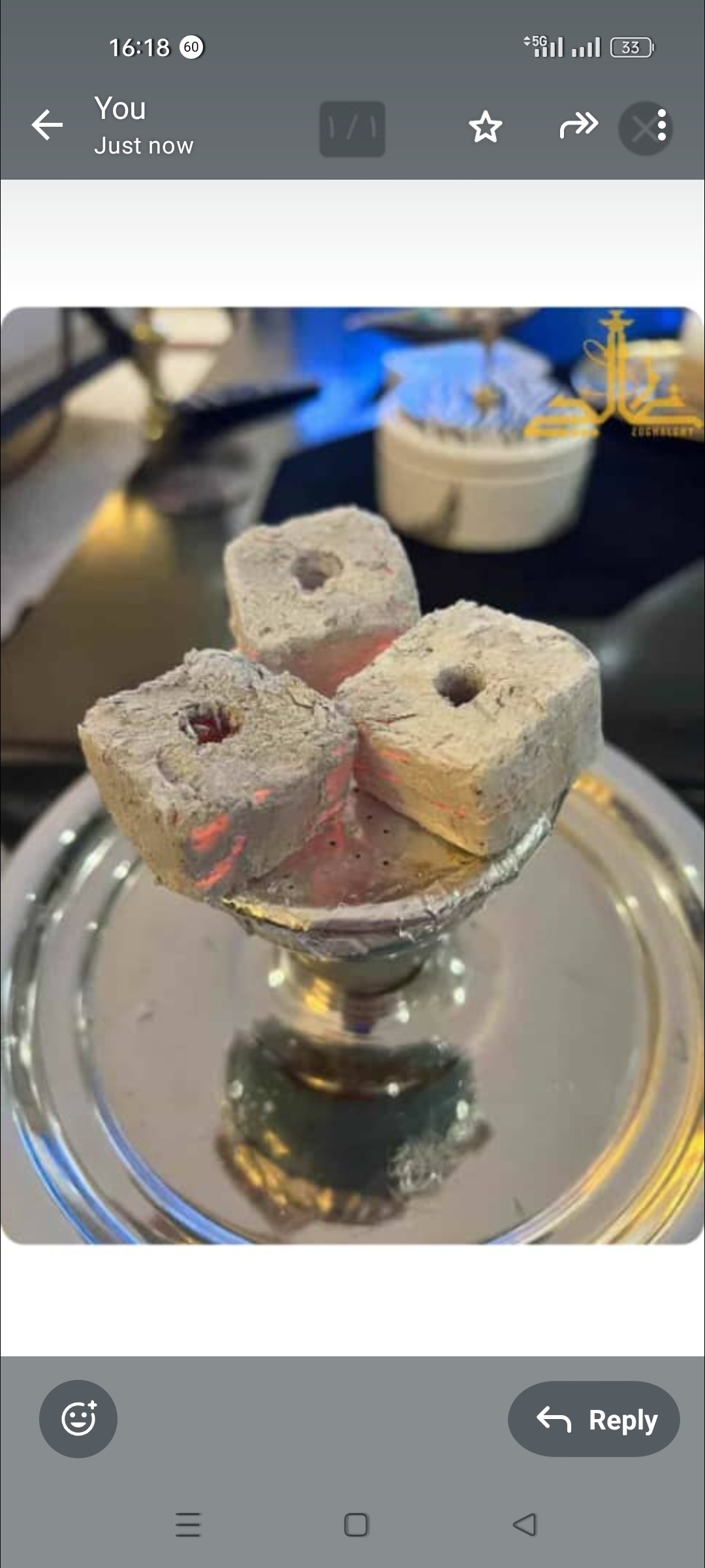 زغال قلیان فشرده صادراتی درجه1