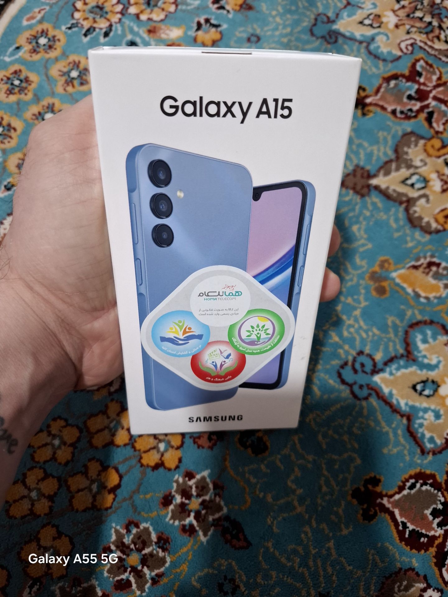 گوشی سامسونگ a15حافظه ی128ویتنام رام 8