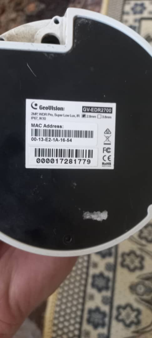 دوربین مداربسته ۲ عدد