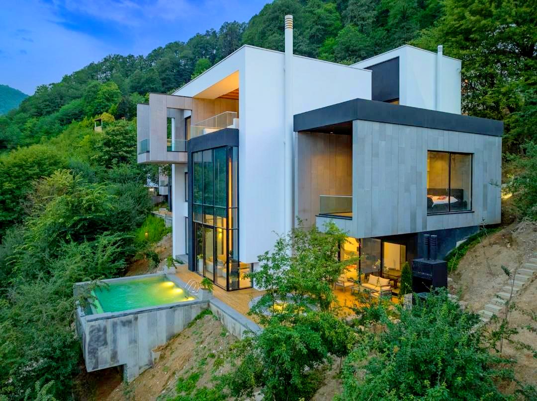 بازسازی طراحی صفر تا صد ویلا و باغ