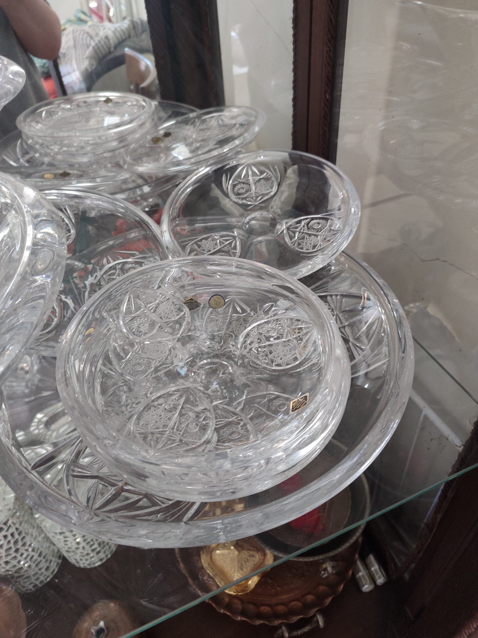 فروش یک دست کامل کریستال چک برند بوهمیا