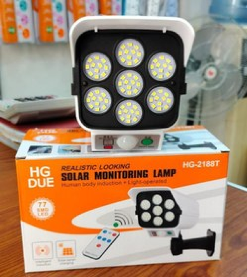 پروژکتور و چراغ طرح دوربین پنل خورشیدی