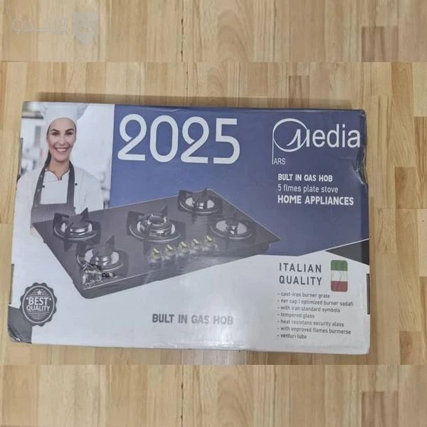 هود لمسی به همراه گاز رو میزی ۵ شعله سرامیکی