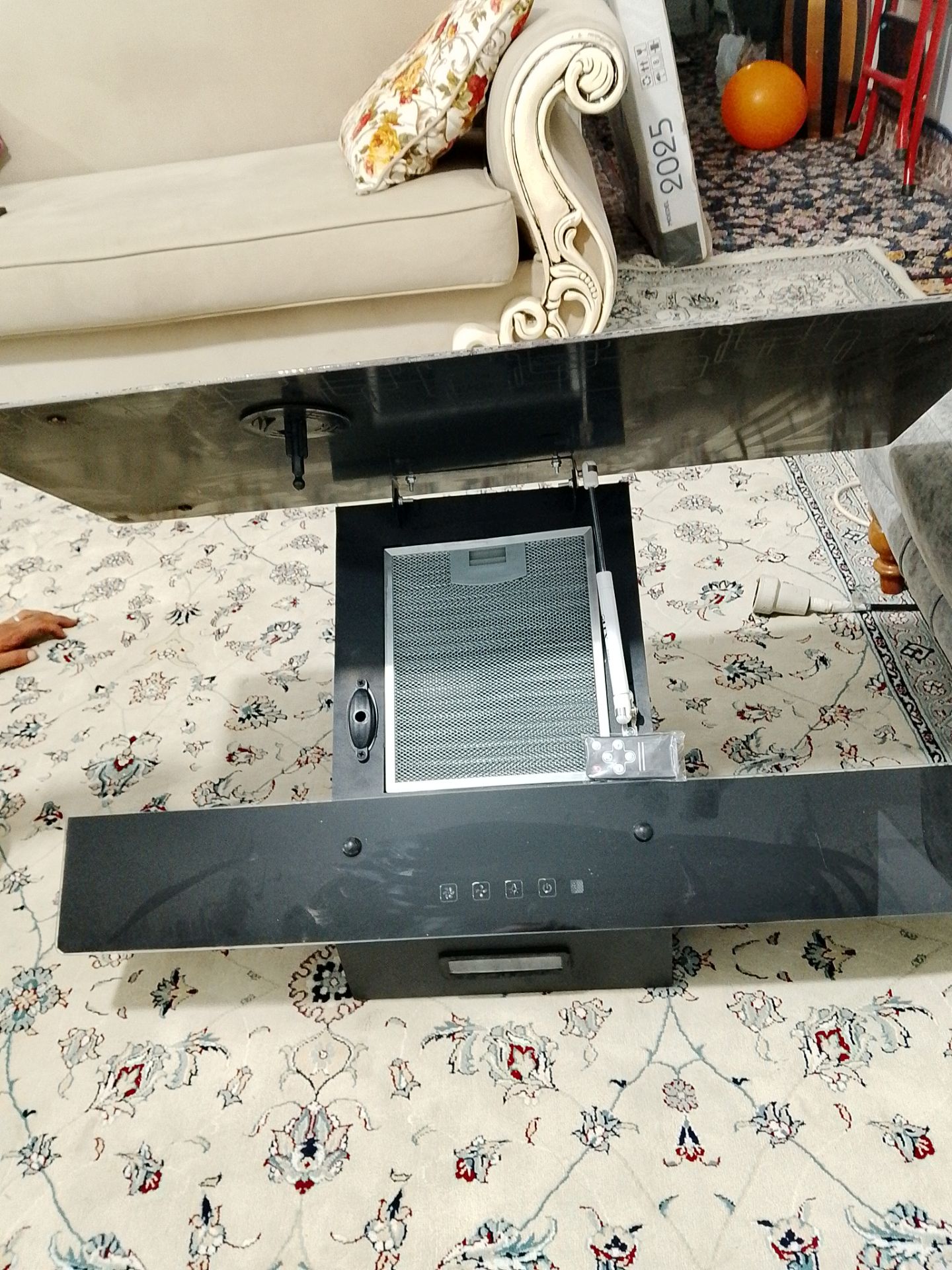 هود لمسی به همراه گاز رو میزی ۵ شعله سرامیکی