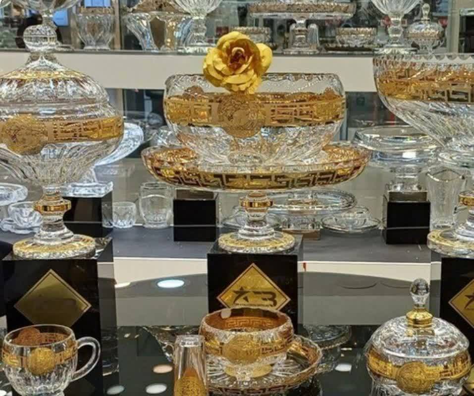 ظروف کریستال وارداتی بوهمیا اصل