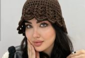 شال وکلاه قلاب بافی ترند