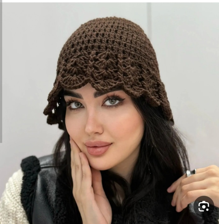 شال وکلاه قلاب بافی ترند